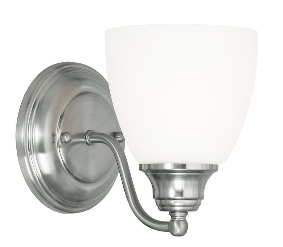 Livex Somerville 1 Light Brushed Nickel Wall Sconce - C185-13671-91
