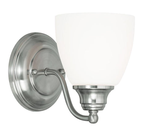 Livex Somerville 1 Light Brushed Nickel Wall Sconce - C185-13671-91