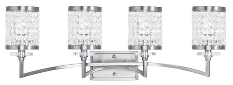 Livex Grammercy 4 Light Brushed Nickel Bath Light - C185-50564-91
