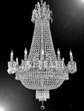 Swarovski Crystal Trimmed Chandelier French Empire Crystal Chandelier Lighting Chandeliers H32" X W25" - A93-Cs/1280/8+4 Sw