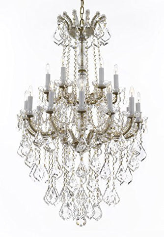 Maria Theresa Crystal Chandelier Chandeliers Lighting H 50" X W 30" - Great For Dining Room Entryway Or Living Room - A83-B13/152/18