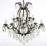 Set of 2 - Wrought Iron Chandelier Crystal Chandeliers Lighting H36" X W36" - A500-2EA 3034/10+5